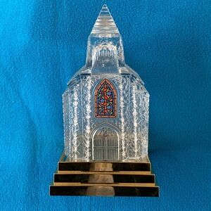 St George Crystal Holiday Church Vintage
